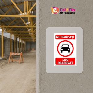 Indicator Nu parcati loc rezervat, Sticker autocolant - Img 5