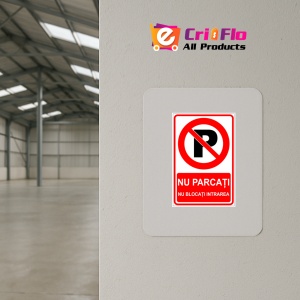 Indicator Nu parcati nu blocati intrarea semn, Sticker autocolant - Img 3