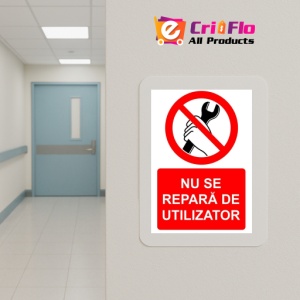 Indicator Nu se repara de utilizator indicator de interzicere, Sticker autocolant - Img 5