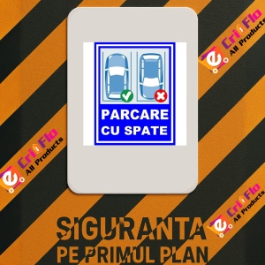 Indicator Parcare cu spate, Sticker autocolant - Img 2