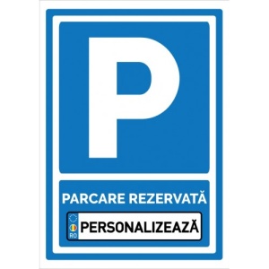Indicator Parcare personalizata, Sticker autocolant