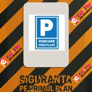 Indicator Parcari fara plata, Sticker autocolant - Img 2