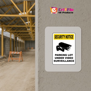 Indicator Parking Lot Under Surveillance Sign, Sticker autocolant - Img 5