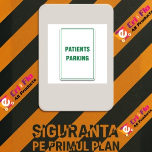Indicator PATIENTS PARKING SIGN, Sticker autocolant - Img 2