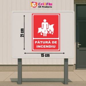 Indicator Patura de incendiu, Sticker autocolant - Img 2