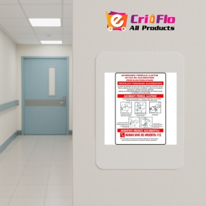 Indicator Pentru acordarea primului ajutor in caz de accidentare prin eletrocutare, Sticker autocolant - Img 4