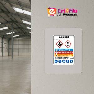 Indicator Pentru azbest, Sticker autocolant - Img 3