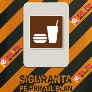Indicator Pentru camping Snack Bar, Sticker autocolant - Img 2