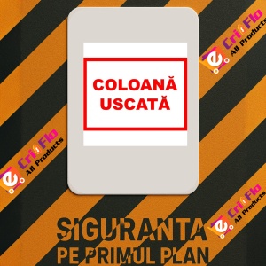 Indicator Pentru coloana uscata, Sticker autocolant - Img 2