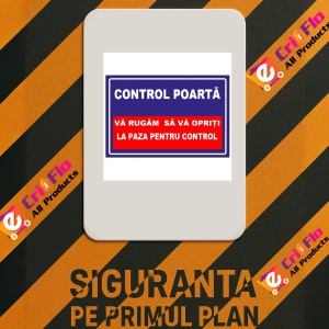 Indicator Pentru control poarta, Sticker autocolant - Img 3