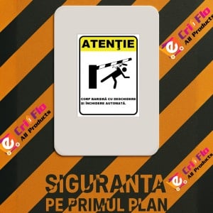 Indicator Pentru corp bariera cu deschidere si inchidere automata, Sticker autocolant - Img 2