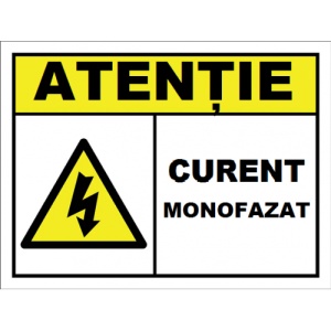 Indicator Pentru curent monofazat, Sticker autocolant