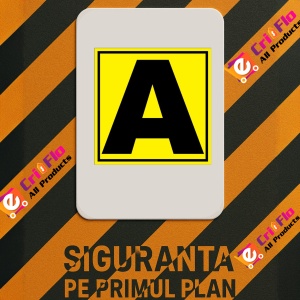 Indicator Pentru depozit litera A randul A si poarta A, Sticker autocolant - Img 2
