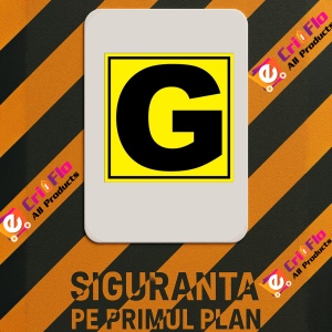 Indicator Pentru depozit litera G randul G si poarta G, Sticker autocolant - Img 2