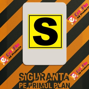 Indicator Pentru depozit litera S randul S si poarta S, Sticker autocolant - Img 2