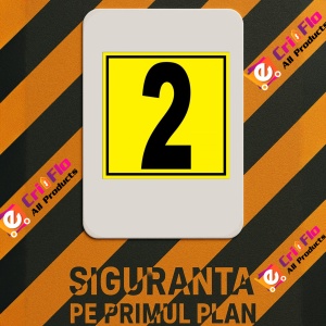 Indicator Pentru depozit numarul 2 randul 2poarta 2, Sticker autocolant - Img 2