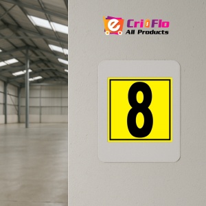 Indicator Pentru depozit numarul 8 randul 8 poarta 8, Sticker autocolant - Img 3
