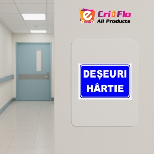 Indicator Pentru deseuri hartie, Sticker autocolant - Img 4