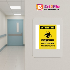 Indicator Pentru deseuri infectioase, Sticker autocolant - Img 4