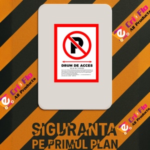 Indicator Pentru drum de acces privat conform legislatie, Sticker autocolant - Img 2