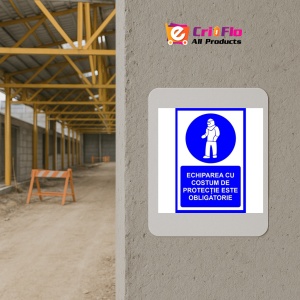 Indicator Pentru echiparea cu costum de protectie, Sticker autocolant - Img 5
