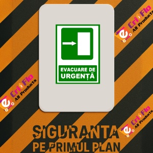 Indicator Pentru evacuare de urgenta la dreapta, Sticker autocolant - Img 2