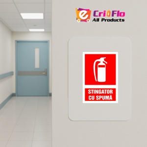 Indicator Pentru extinctor cu spuma, Sticker autocolant - Img 4