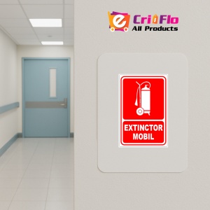Indicator Pentru extinctor mobil, Sticker autocolant - Img 4