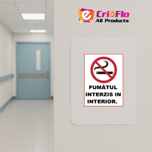 Indicator Pentru fumatul interzis in interior, Sticker autocolant - Img 4