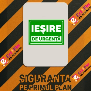 Indicator Pentru iesire de urgenta, Sticker autocolant - Img 2