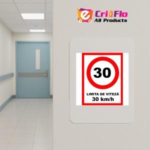 Indicator Pentru limita de viteza 5 km la ora, Sticker autocolant - Img 4
