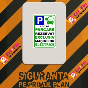 Indicator Pentru loc de parcarea masinilor electrice, Sticker autocolant - Img 2