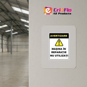 Indicator Pentru masini si utilaje in reparatii, Sticker autocolant - Img 3