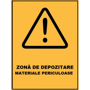 Indicator Pentru materiale periculoase, Sticker autocolant