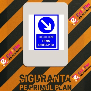 Indicator Pentru ocolire prin dreapta, Sticker autocolant - Img 2