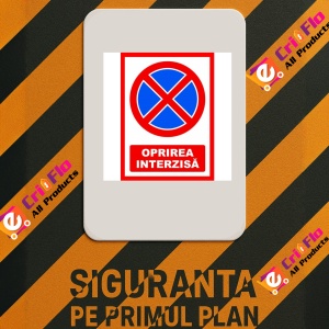 Indicator Pentru oprirea interzisa, Sticker autocolant - Img 2