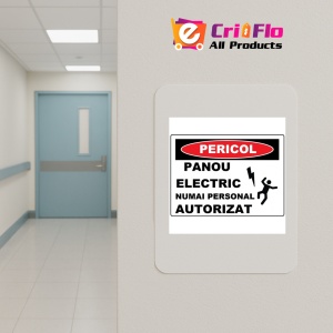 Indicator Pentru panou electric numai personal autorizat, Sticker autocolant - Img 4