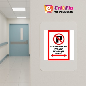Indicator Pentru parcare interzisa zona de incarcare marfa, Sticker autocolant - Img 4