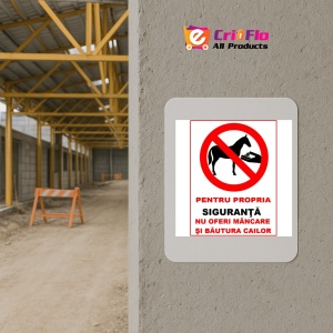 Indicator Pentru propria siguranta nu oferi mancare si bautura cailor, Sticker autocolant - Img 5