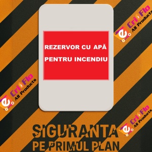 Indicator Pentru rezervor cu apa pentru incendiu, Sticker autocolant - Img 2
