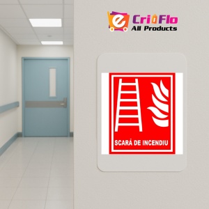 Indicator Pentru scara de incendiu, Sticker autocolant - Img 4