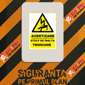 Indicator Pentru stalp de inalta tensiune, Sticker autocolant - Img 2