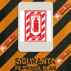 Indicator Pentru stingator extinctor, Sticker autocolant - Img 2