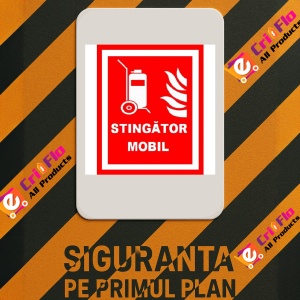 Indicator Pentru stingator mobil, Sticker autocolant - Img 2