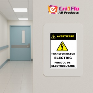 Indicator Pentru transformator electric pericol de electrocutare, Sticker autocolant - Img 4