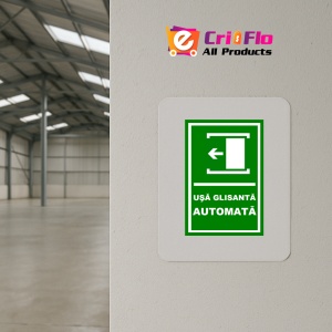 Indicator Pentru usa automata glisanta prin stanga, Sticker autocolant - Img 3