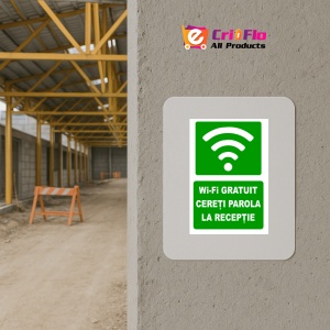 Indicator Pentru wi-fi gratuit cereti parola la receptie, Sticker autocolant - Img 5