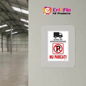 Indicator Pentru zona de aprovizionare nu parcati, Sticker autocolant - Img 3