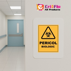 Indicator Pericol biologic, Sticker autocolant - Img 4