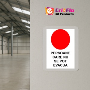 Indicator Persoane care nu se pot evacua PSI autoadeziv sticker autocolantSticker autocolant - Img 4